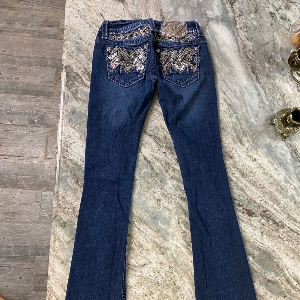 Juniors BootCut Miss Me jeans.